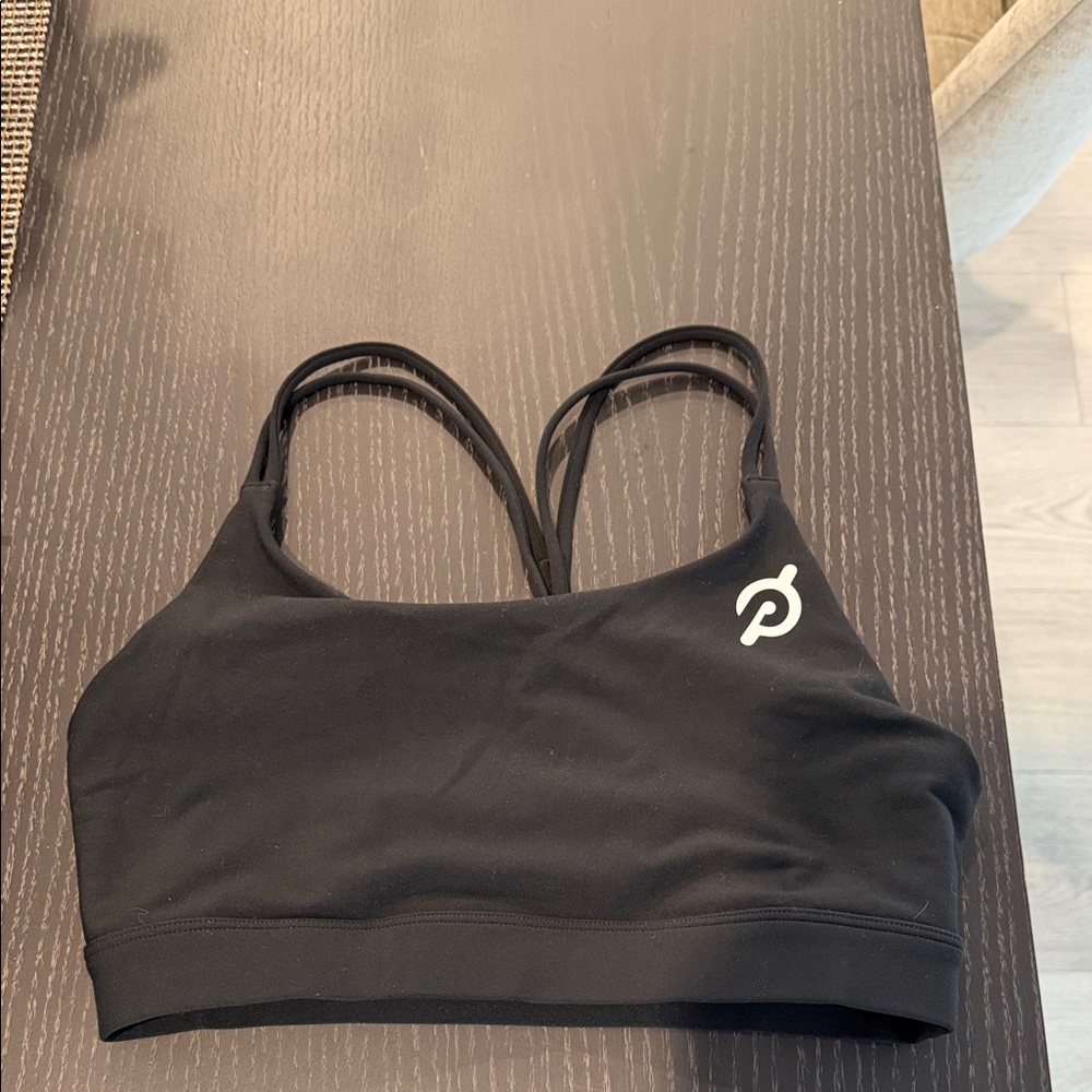Peloton Cadent strappy y back bra in black